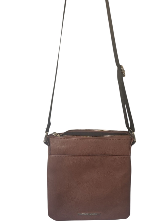 Steve Madden Handbags - Steve Madden BGLAMM Signature Brown Crossbody Messenger Adjustable Strap Bag